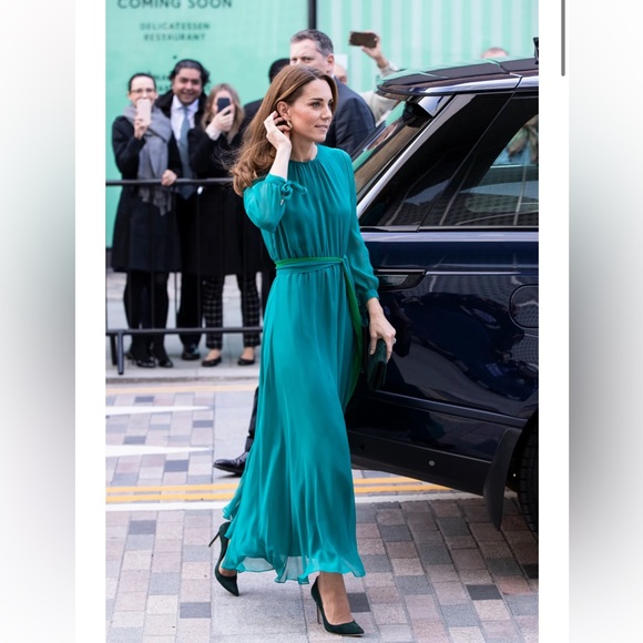 & Other Stories Dresses & Skirts - & Other Stories Fluid-Fit Wide Sleeve Organic Silk Maxi Dress